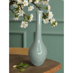 Gumps Made In Japan Porcelain Bud Vase With Elegant Glossy Finish
